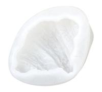 FELTECHELECTR Silicone Mold Croissant Shape Flexible Candle Making Mold with Detailing White for Baking and Homes DIY Crafts