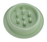 FELTECHELECTR Slow Feeder Pet Bowl for Cats and Dogs with Anti-choke Design, Made of Sturdy Abs Material, Green Slow Dog Feeder Bowl with Anti-spill Feature for Healthy Eating Habits at Home