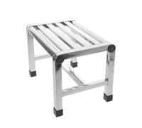 FELTECHELECTR Small Stainless Steel Shower Chair Waterproof Bath Bench Seat with Stable Non-Slip Feet Easy to Clean for Bathroom and Potty Training Use