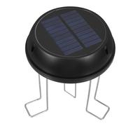 FELTECHELECTR Solar Powered Agitator Panel Wiggler for Bird Bath and Pond, Black Abs Material Water Fountain Pump with Bracket, for Home Patio Garden Use and Outdoor Gardens