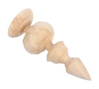 FELTECHELECTR Solid Wood Finial Topper 5.9X2.3In Unfinished Decorative Stair Post Caps for Handrail and Flagpole Replacement Finials