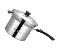 FELTECHELECTR Stainless Steel Multi-Functional Cooking Pot 22cm with Handle, Noodle and Steam Pot for Home Kitchen, Suitable for Frying, Boiling, Steaming, and Soup Preparation Random Style