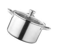FELTECHELECTR Stainless Steel Stockpot with Lid, Thick Multi-Layer Base Pasta Pot for Induction Cooktops, Large Double-Handle Soup and Stew Pot for Home Kitchen Cooking