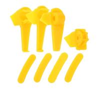 FELTECHELECTR Tire Machine Guard Inserts Kit with Nylon Pads and Plastic Clips 4pcs Set for Car Tire Repair Tools Wheel Rim Edge Protection Accessories