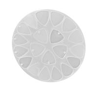 FELTECHELECTR Triangle Pick Silicone Molds Plectrum Mold Creative Lightweight Sturdy Silicone Material High Plasticity Glossy Appearance for DIY Jewelry Crafting