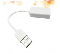 FELTECHELECTR Usb Sound Card Adapter Cable for Notebook Virtual Sound White Converts Usb to Audio Jack for Speakers