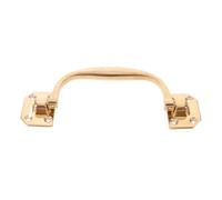 FELTECHELECTR Vintage Brass Cabinet Handle Pulls for Kitchen Cupboard and Wardrobe, Antique Minimalist Copper Drawer Pull with Matte Look, Resists Deformation and Easily Replaces Old Handles