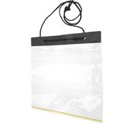 FELTECHELECTR Waterproof PVC Drawstring Pouch Large File Organizer Bag for Hiking and Item Storage Lightweight School File Holder Organizing Features for Cards and Contracts