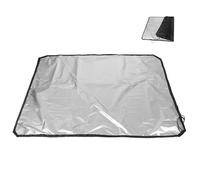 FELTECHELECTR Waterproof Roof Rack Rain Shield Travel Bag 230X145Cm Silver Coated Black for Suvs Off-Road Vehicles with Easy Installation