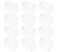 FELTECHELECTR Wedding Candy Boxes Versatile Party Favor Boxes European Style 12pcs with Elegant Plastic Design for Secure Candy Storage Multi-occasion at Bridal Showers and Birthday Parties