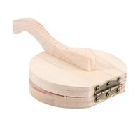 FELTECHELECTR Wooden Dumpling Press Tool with Comfortable Hand Feeling and Fine Workmanship Kitchen Dumpling Making Tool for Easy Dough Pressing for Homemade Dough Wrappers and Biscuits