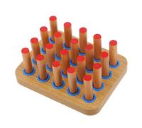FELTECHELECTR Wooden Finger Flexibility Pegboard for Hand Rehabilitation Therapy with Pegs Enhances Fine Motor Skills Hand-Eye Coordination and Finger Dexterity for Stroke and Pediatric