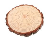 FELTECHELECTR Wooden Garden Stepping Stone Outdoor Decorative Wood Slice in Beige with Unique Shape, Natural Beauty, and Increased Friction for Safe and Secure Gardening and Landscaping Stones