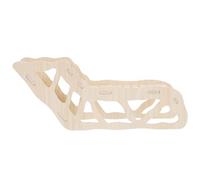 FELTECHELECTR Wooden Hamster Climbing Ladder and Hide for Small Rabbits and Hamsters, Safe Natural Material with Secret Peep Tunnel, Small Animal Cage Accessory