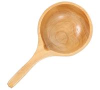 FELTECHELECTR Wooden Water Scoop Water Ladle Khaki Wood Convenient to Use Time-Saving Kitchen Ladles for Home Suitable for Restaurant and Hotel