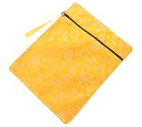FELTECHELECTR Yellow Silk Cloth Scripture Bag for Protecting Documents and Comfortable Transportation, Small Bible Cover Pouch with Stylish Design Suitable for Office and School Use