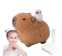Felting Needle Kit, Complete Needle Felting Tools Needle Felting Kit, Capybara Needle Felting Set, Felt Craft Tools, Instructions And Other Tools For Craft Animal, Instructions Adults Beginner Supplie