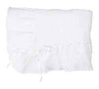 Feltman Brothers White Knit Shawl Baptism Christening Blanket Feltman Brothers (White)