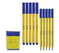 Felto Felt Tip Colouring Pens, BLUE, Fine Point, Pack of 10, Felt Tip Pens for School Office Home Everyday Use, Ideal for Draw Sketch Write Mark Colour