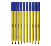 Felto Felt Tip Colouring Pens, BLUE, Fine Point, Pack of 50, Felt Tip Pens for School Office Home Everyday Use, Ideal for Draw Sketch Write Mark Colour