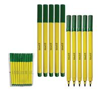 Felto Felt Tip Colouring Pens, GREEN, Fine Point, Pack of 10, Felt Tip Pens for School Office Home Everyday Use, Ideal for Draw Sketch Write Mark Colour