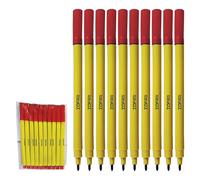 Felto Felt Tip Colouring Pens, RED, Fine Point, Pack of 20, Felt Tip Pens for School Office Home Everyday Use, Ideal for Draw Sketch Write Mark Colour