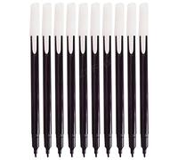 Feltra Felt Tips Colouring Pens, BLACK, Pack of 10, Draw Sketch Mark Write Felt Pens, Arts Crafts Activities School Office Home Use, iZOFAX