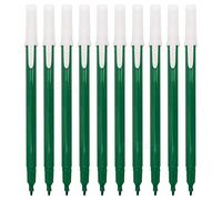 Feltra Felt Tips Colouring Pens, GREEN, Pack of 10, Draw Sketch Mark Write Felt Pens, Arts Crafts Activities School Office Home Use, iZOFAX