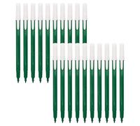 Feltra Felt Tips Colouring Pens, GREEN, Pack of 20, Draw Sketch Mark Write Felt Pens, Arts Crafts Activities School Office Home Use, iZOFAX
