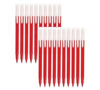 Feltra Felt Tips Colouring Pens, RED, Pack of 20, Draw Sketch Mark Write Felt Pens, Arts Crafts Activities School Office Home Use, iZOFAX
