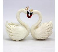 Feltsky 2 Pack Swan Needle Felting Kits for Beginners - Include Everything to Make - 12cm Height Craft Kit