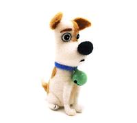 Feltsky Needle Felting Kits for Beginners Merino Wool Roving with Video - Jack Russell Terrier Dog 3x5x8cm