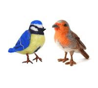 Feltsky Robin and Blue Tit Bird Needle Felting Kits for Beginners DIY Craft Kit Include Everything to Make