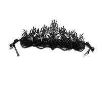 Felty Cloth Crowned Hair Hoop with Embroidered Patterns and Glittering Beads Great for Theatrical Event Weddings Nonslip Festival Hair Hoop