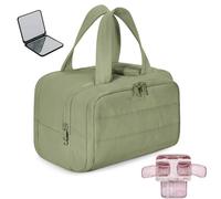 Feltz Toiletry Bag-Travelfree Convely Toiletry Bag, Puffy Multi-Functional Toiletrys Bags with Handle for Accessories,Essentials, Toiletries, Leisure Travel (Green)