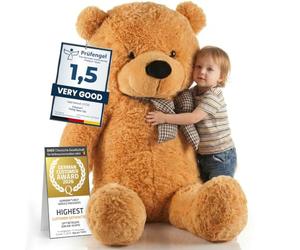Feluna® Giant Teddy Bear XXL 120 cm - Soft Plush Bear with Bow