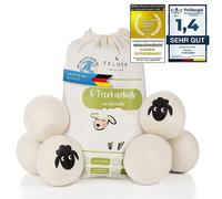 Feluna® Wool Dryer Balls for Tumble Dryer, Set of 6