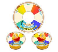 FELYC Duck Tags, Rubber Cruising Game Cards, 35 Pack, 3 x 3 Inch Round Rubber Duck Tags