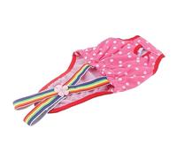Fem Dog Puppy Pet Diaper Menstrual Suspender Underwear Reusable Washable Shorts Rose Red XS Fem Dog DiaperDog Sanitary PantsFem Dog NappyDog Physiological PantsDog Suspender (No.
