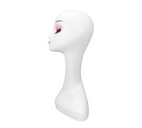 Fem Mannequin Head 50cm Stability Beautiful Charming Display Easy Use With Makeup Manikin Head Fem Mannequin HeadWig Display HeadGlasses Display HeadModel HeadMannequin