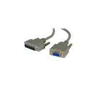 kenable Female 9 Pin Serial RS232 To Male 25 Pin Modem Printer Cable Lead 3m