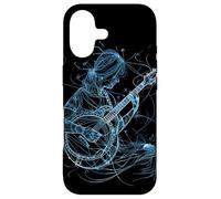 Female Banjo Player Line Art Bluegrass Music Case for iPhone 17