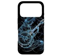 Female Banjo Player Line Art Bluegrass Music Case for iPhone 17 Pro