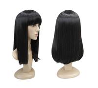 Female Black Long Straight Bangs Wig, Daily Gatherings, Stage Performances Beautiful