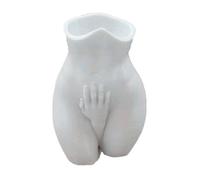Female Body Planter - Novelty Resin Pot, Woman Sculpture Vase | Modern Indoor Female Figure, Artistic Torso Planter for Shelf Decor Outdoor Balcony Living Room Tabletop Display Home Use