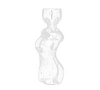 Female Body Shape Glass Hydroponic Vases For Avocado Root Growing Clear Plant Terrarium Container Creative Desk Decors Indoor Gardening Glass Vases