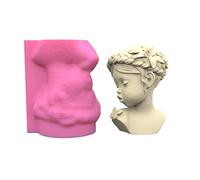 Female Body Silicone Shy Butterflies Girls Plaster Silicone Mold Portrait Ornament for Making Christmas/Halloween Making Molds Supplies