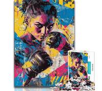Female Boxer Jigsaws Puzzles 2000 Pieces for Teenagers Gifts,Toys Educational Games Stress Relieving Great Gifts And Toys 70x100cm