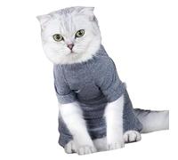 Female Cat Prevention Surgery Recovery Clothes; 4 legs made of soft polyester fabric that prevents the mother cat from licking her wounds after the clothes