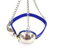 Female Chastity Device Bra Steel Belt for Women Belts Submission Woman Lock and Key Plate Lockable Leather Dog Humiliation Strap on Black Pink Silver,blue-60cm-90cm